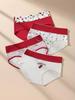 4Pcs Women Panties High Waist Underwear Print Ladies Briefs Slim Breathable Cotton Underpants Sexy Plus Size Ladies Lingerie