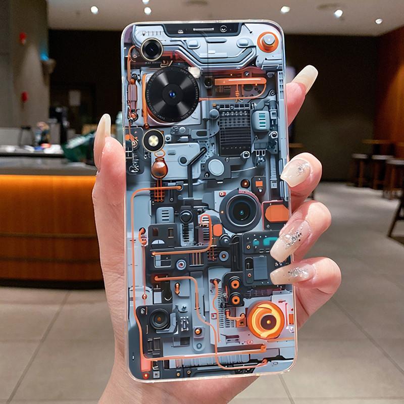 Casing For Huawei Nova Y63 Y72 Y72S Case Luxury Dragon Cute Cool Boys Girls Transparent Soft Silicone TPU Phone Cases Back Cover