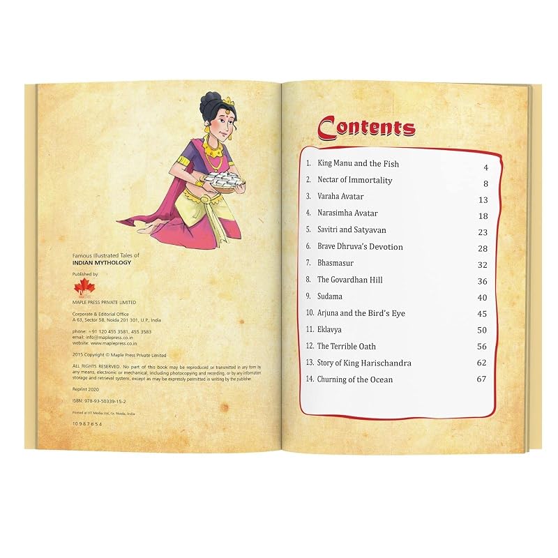 Indian Mythology (Illustrated) Ramayana and Mahabharata for children