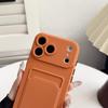 Soft Skin Feel Credit Card Slot Card Holder Case For iPhone 17 Pro Max 17 Pro Air 16e 16 Pro 15 + 14 13 12 11 Protect Cover