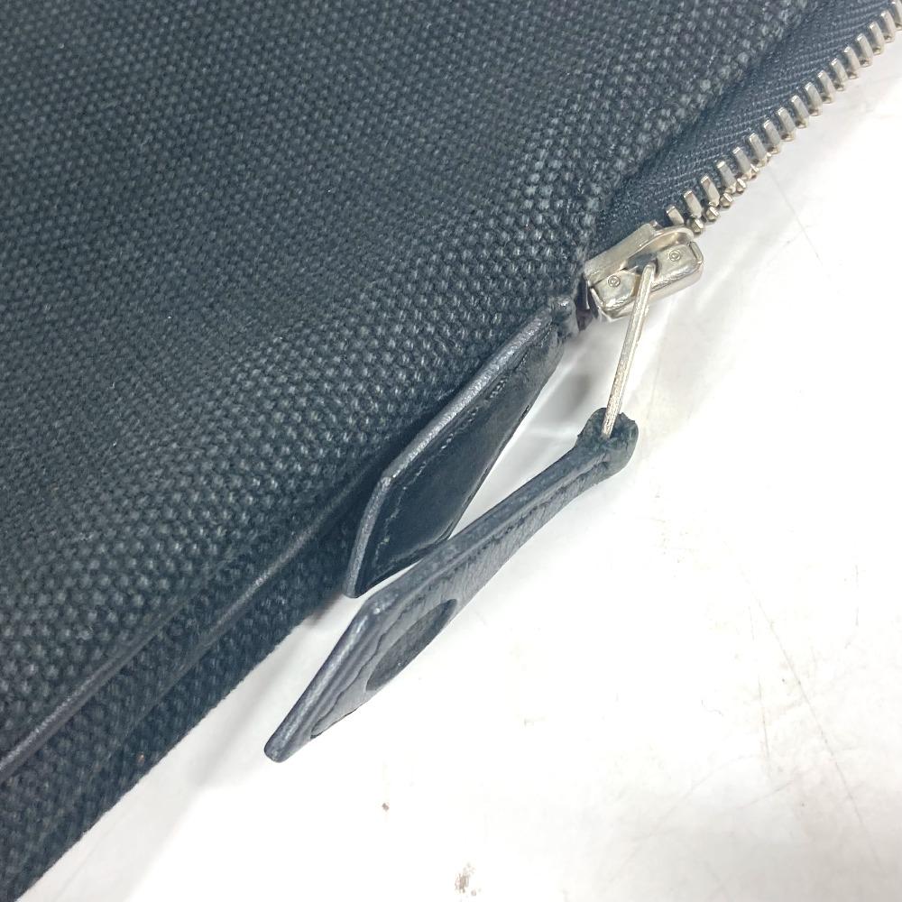 HERMES Sac Ibou PM Bag Tote Bag Hand Bag Leather/Canvas Black