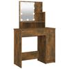 VidaXL Dressing Table with LED Cosmetic Table Storage Furniture Dressing Table with Mirror Bedroom Furniture Interior 820484