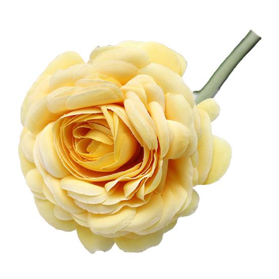 

Искусственная композиция из цветов камелии с 2 бутонами Реалистичное шелковое искусственное растение для декора гостиной в скандинавском стиле Элегантный подарок для любителей растений жёлтый