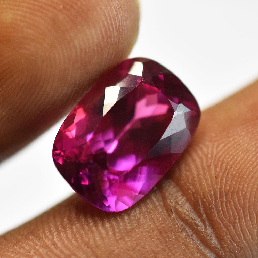 Natural Pink Ruby Loose Gemstone Cushion Cut 10.95 Ct Flawless for Her for Jewelry Making and Crafts