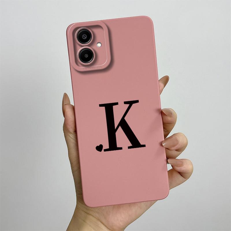 Case For Samsung A07 Cute Lover Letters Soft Phone Back Cover For Galaxy A07 4G Full Protection Liquid Silicone Shockproof Funda