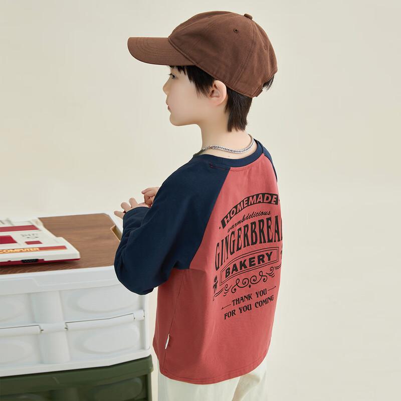 Boys  Street Style Raglan Sleeve Printed Long-Sleeve T-Shirt 150
