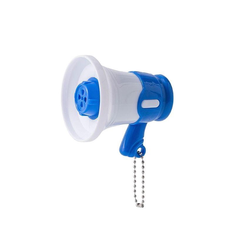 Recordable Mini Speaker Loudspeaker Handheld Toy With Key Chain Pendant Megaphone Decompression Hanging Ornament Keyrings