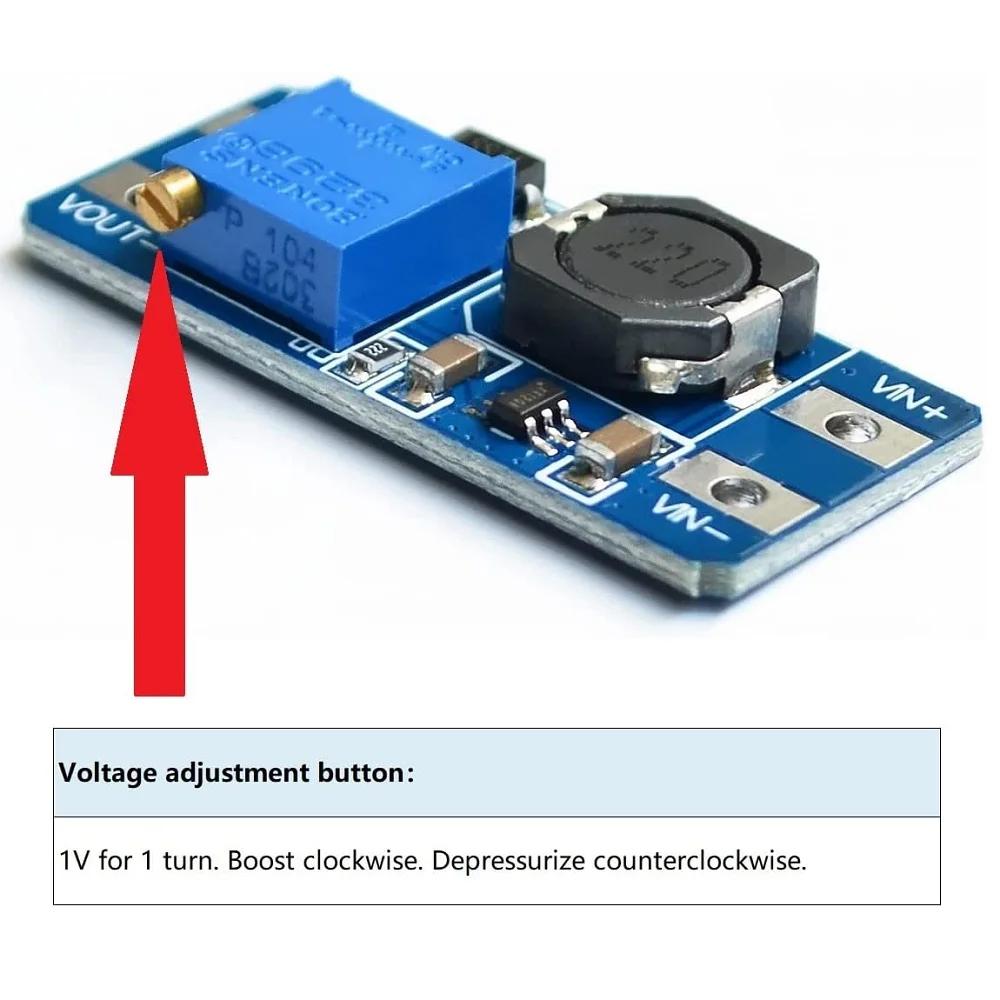 1pcs MT3608 DC-DC Step Up Converter Booster Power Supply Module Boost Step-up Board MAX Output 28V 2A for Arduino Diy Kit