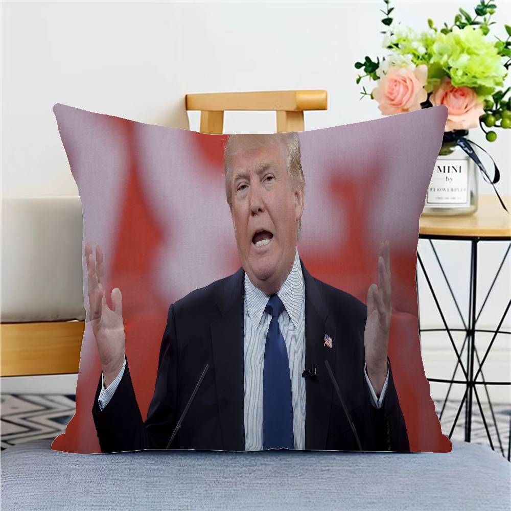 2025 Donald T-Trump Poszewka na poduszkę Dekoracja domu Sofa do salonu Dostosowana