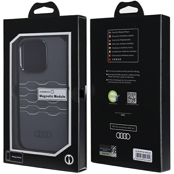 Audi Iml Magsafe Case Iphone 14 Pro 6.1 Czarny/Black Hardcase Au-Imlmip14P-A6/D3-Bk