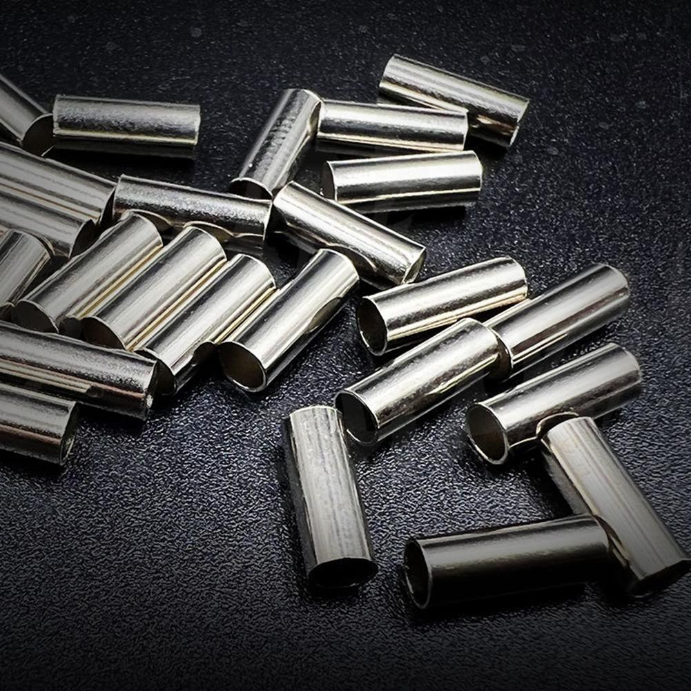 

600pcs Copper Tube Fishing Line Connector Wire Pipe Crimp Sleeves Fishing Line Tube Carp Fishing Accessories Pesca spain