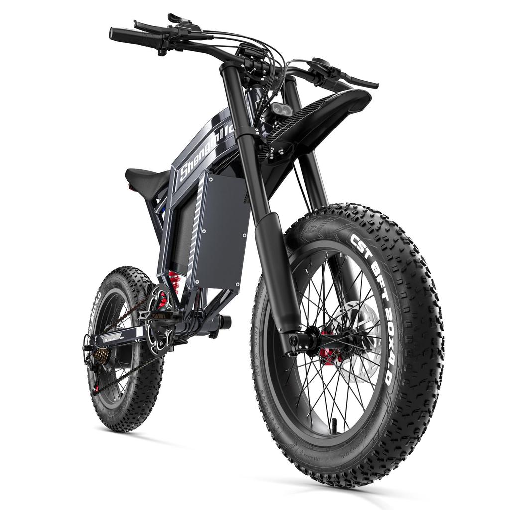 Shengmilo S900 Electic Bike 65km/h 60V30AH Large Capacity Lithium Battery 1500W Engine Hydraulic Brake Electric Off-Road Bicycle