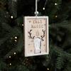 Wooden Wooden Sign Pendant Hollow Plush Square Printed Christmas Tree Decoration Ornaments Scene Layout