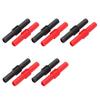 10Pcs U22 4mm Banana Plug Coupler PVC Extender Adapter for Electrical Testing 42mm
