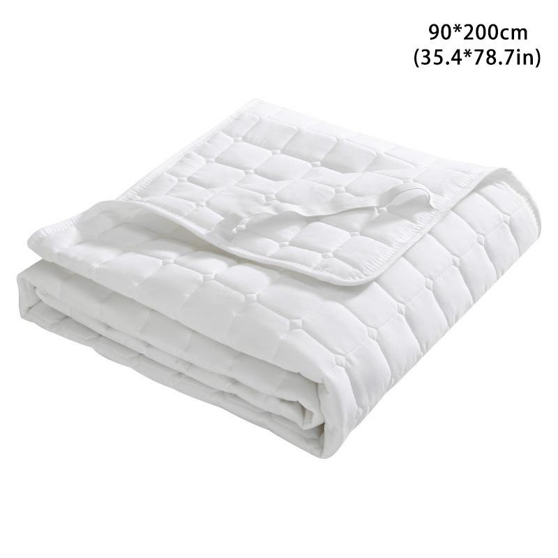 

1шт. Нежный для кожи модный коврик для кровати, нескользящий, дышащий, мягкий, односпальная простыня, однотонный цвет 120g