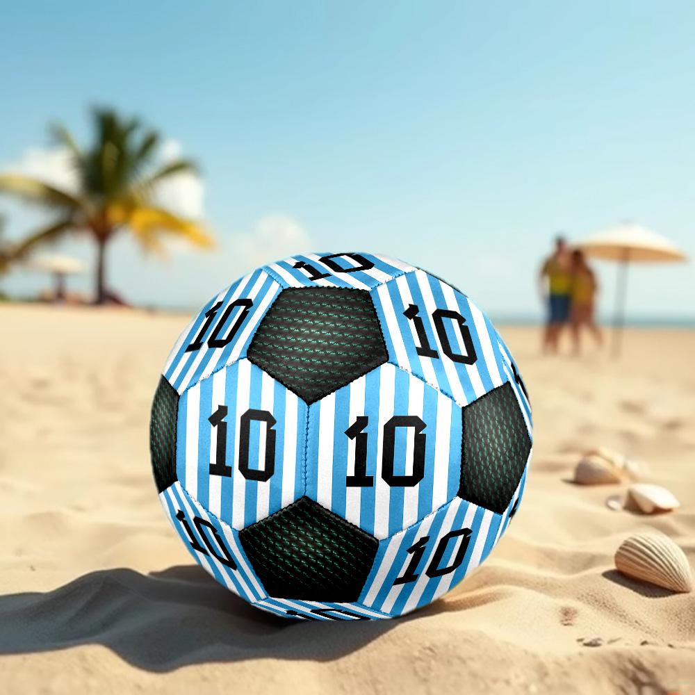 1 pezzo Lionel Messi Argentina maglia design Pallone da Calcio Soccer Taglia 5 Pallone da Calcetto Indoor Moda Colorato Gioco in Cortile - Ottimo Regalo per i Fan dello Sport