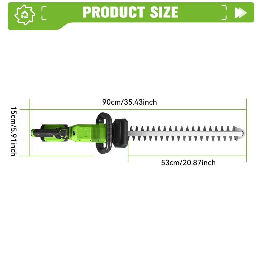 ONEGREEN 2000W Elektrische Heckenschere 180° Drehung Akku Landschaftsbau Heckenschneider Trimmer Gartengerät Für Makita Akku Stift