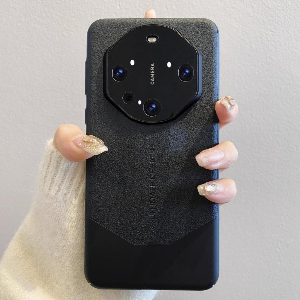 Anwendbar auf Huawei Mate60pro Neue Handyhülle Mate60RS Echtes Leder Ultradünn 70pro High-End Herren- und Damenstil