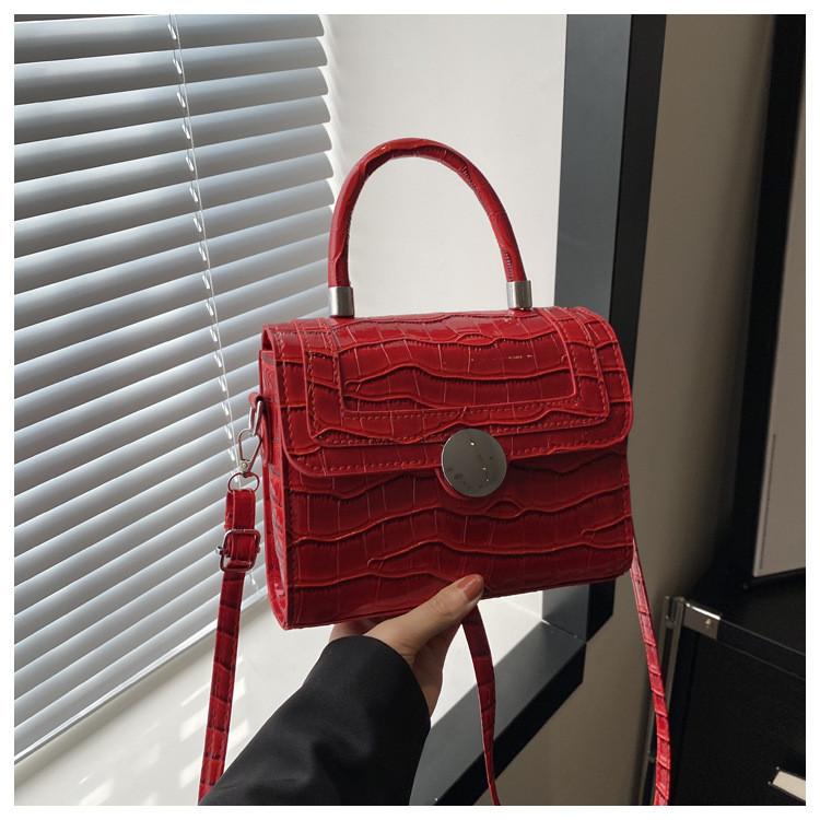 Chic Korean Style Lock Closure Fashionable Casual Womens Bag Trendy For Spring 2024