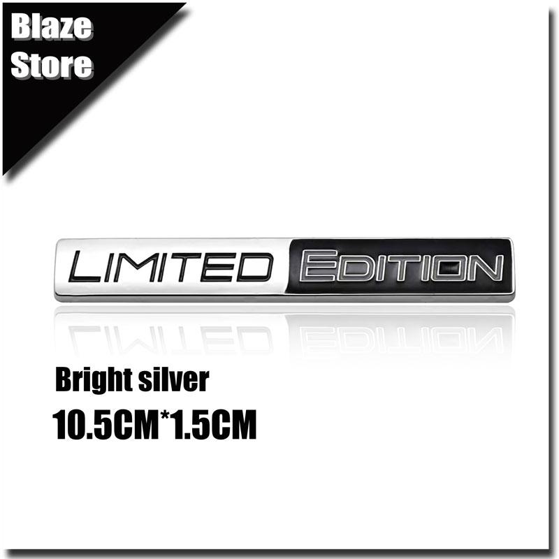 1Pc Auto LIMITED EDITION Emblem Metal Badge Sticker For Motorcycle Body Decor Decals Car Accessories