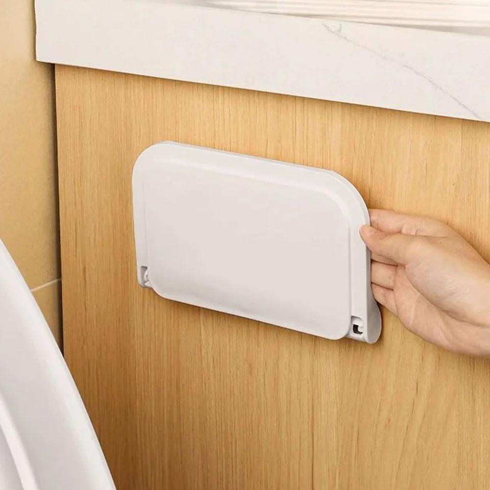 Foldable Wall Mounted Shelf-No Drill Space Saving Organizer for Bathroom Organizer WiFi Router Foldable Storage Rack Holder Tray