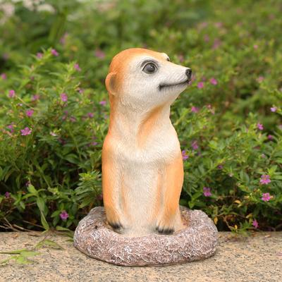 1 Piece of Meerkats and Meerkats Simulation Animal Ornaments, Outdoor Garden Hall Balcony Decorations