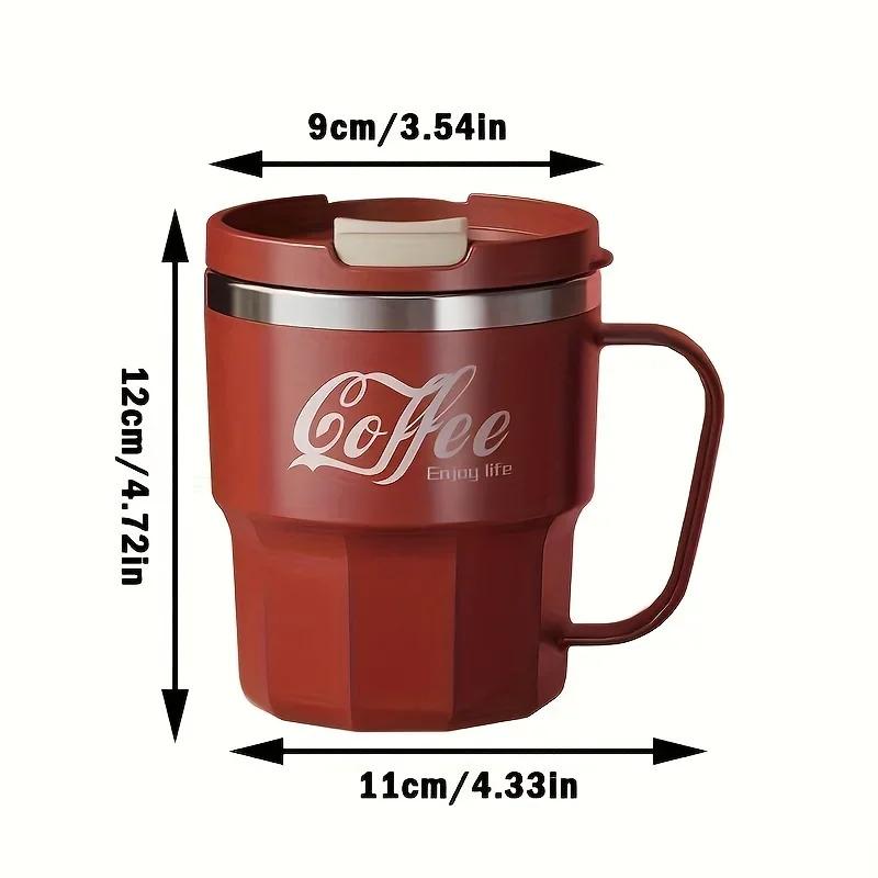 400ml Stainless Steel Insulated Cup  Cola  High Beauty Water Bottles Coffee Cup Portable Dual Drink Office Cup