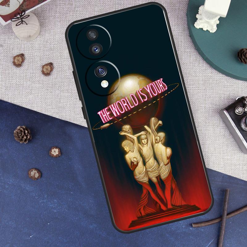 

Лицо со шрамом Мир твой Чехол Для Honor Magic 8 5 6 7 Lite Чехол Для Honor 200 400 Pro X9c X9b X9a X8a X8b 9 50 70 90 Honor Magic6 Pro