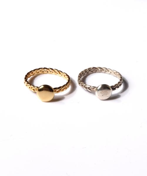 Bonbeau Antique Circle Braid Daily Ring Antique Circle Silver Braid Ring (Type B)