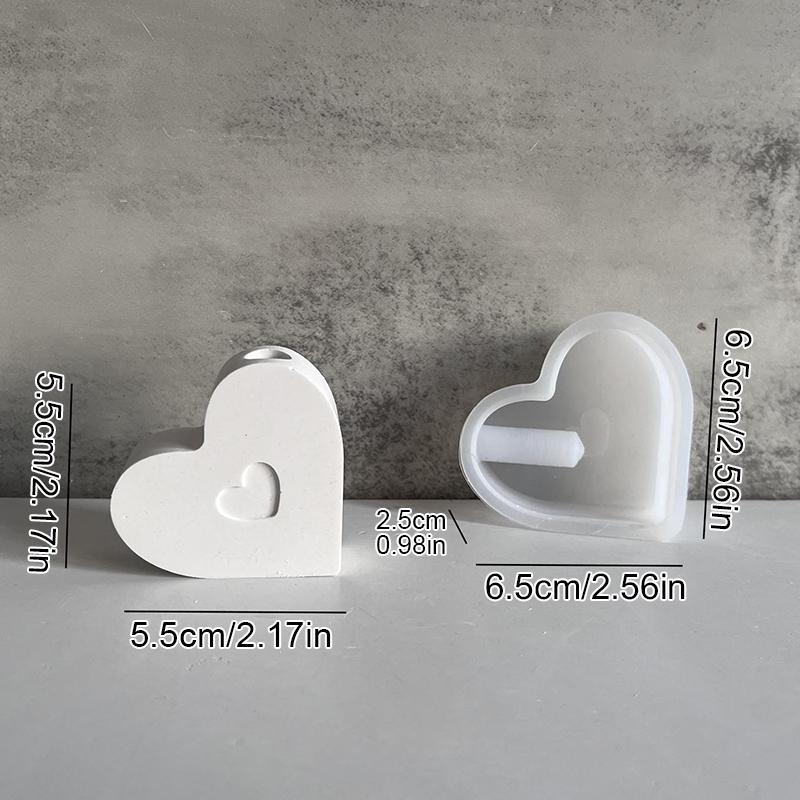 

1 шт DIY форма милое сердце радужная форма ароматерапия гипсовая форма маленькая ваза декоративная форма 3D 4 стиля