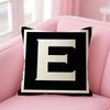 LOVE Simplified English Alphabet Cushion Cover Natural Linen Organic Fabric DoubleSided Printing Sofa Home Decor Pillow Case