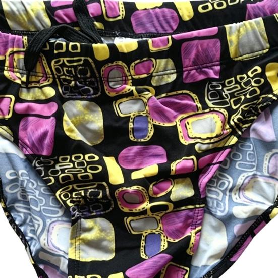 Swimming Trunks Mid-rise Multi Drying Breathable Swimming Printing Design Quick Briefs Sun-Resistant Swimwear