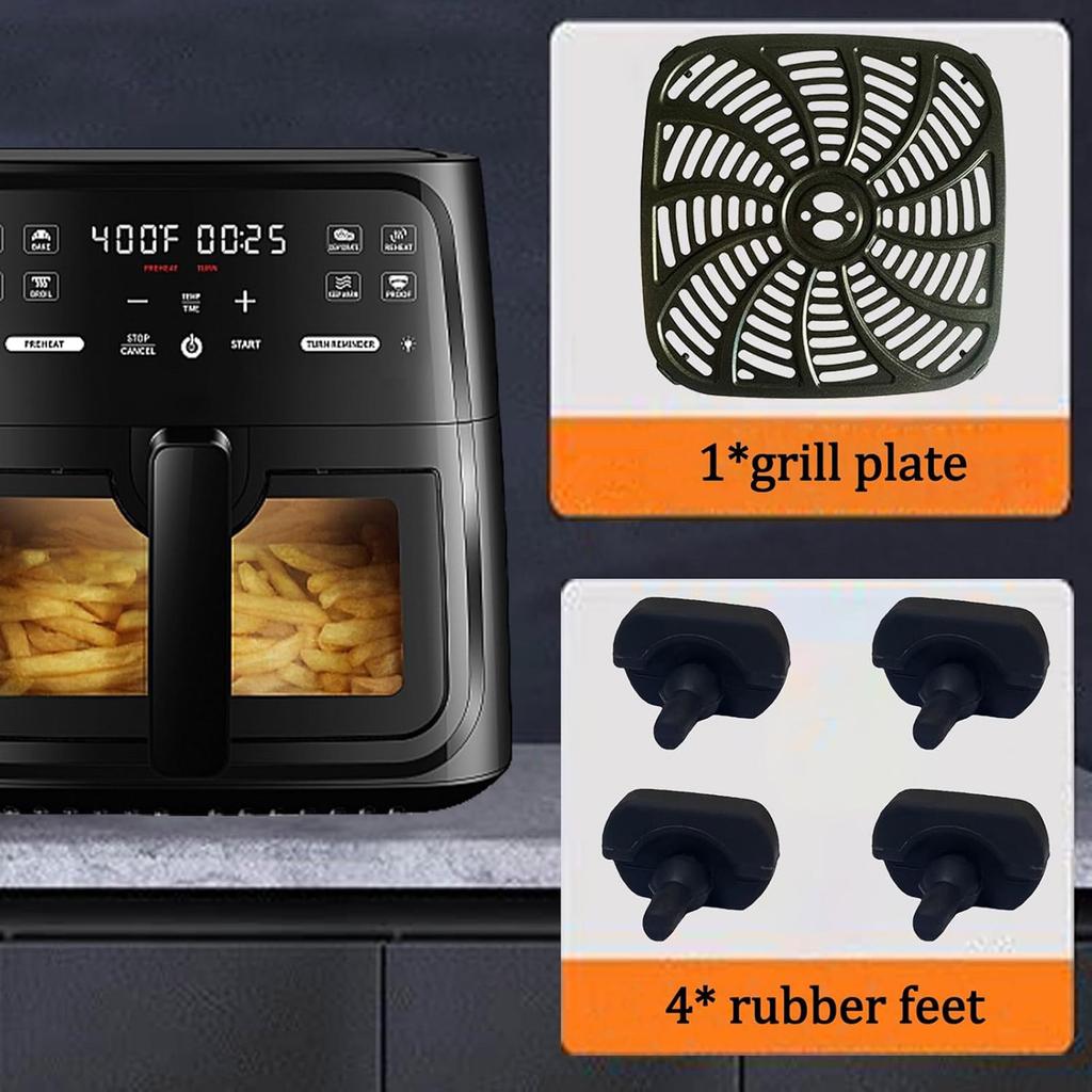 Metal Liners Nonstick Air Fryers Cooking Mats Multifunctional Air Fryers Pad Air Fryers Plate Metal Air Fryers Tray