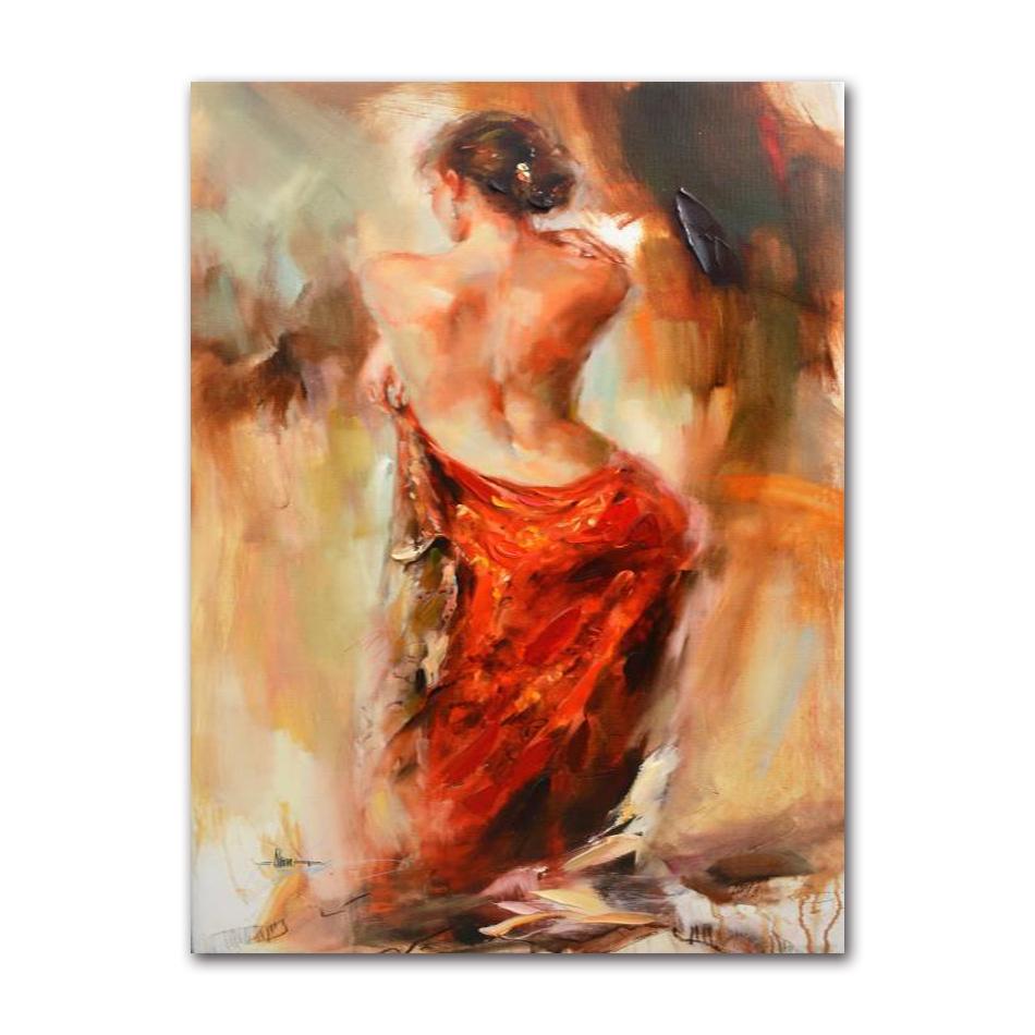 Art Oil Canvas Painting Vintage Figure Posters And Prints Wall Art Picture Modern Hme Decoration Spanish Flamenco Beauty Dancer