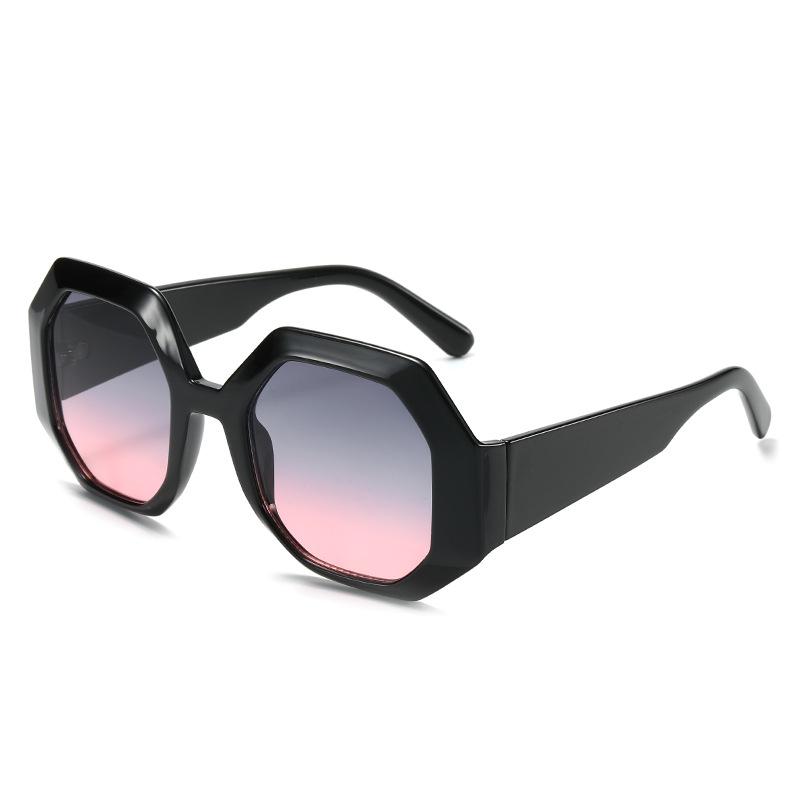 Oval Sunglasses, Personalized Polygonal Contrasting Glasses, Street Sunglasses