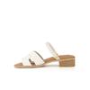 Daks Women S SandalS 3.5cm Semi caSual Two Way Dld302 Cream White