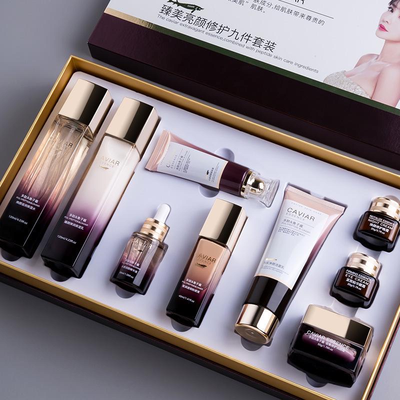 Opeizhenmei Aufhellendes Reparatur Hautpflege Set: Toner, Lotion, Serum, Gesichtscreme, Primer, Foundation.