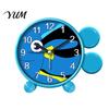 Kids Room Clock Cartoon Animal Alarm for Students, Non-Ticking Quiet Movement Clock, Battery Operated Desk Home Bedroom Electronic
