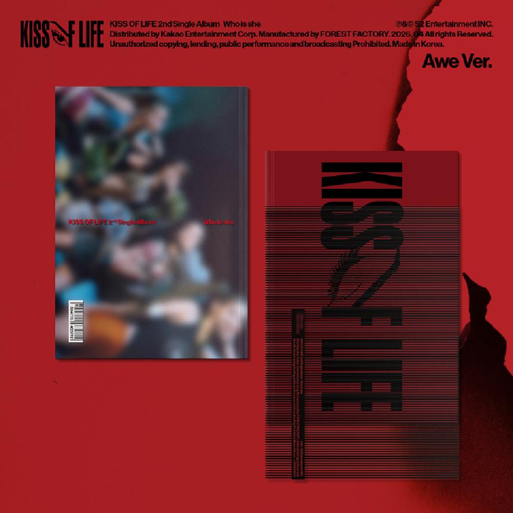 Pre-order KISS OF LIFE 2nd Single Album Who is she AWE ver. & SHOP POB
