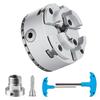 KP2-3/4 Lathe Chuck, 4-Jaw 2.75" Diameter, Metal Lathe Chuck Turning Machine Accessories, Self-centering Tool, for Lathe, Precision Machining,