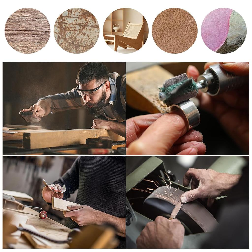 1-Inch Emery Cloth Roll (Continuous Sandpaper) – 6M Length, Suitable for Wood Sanding, Metal Polishing, Auto Detailing & Surface