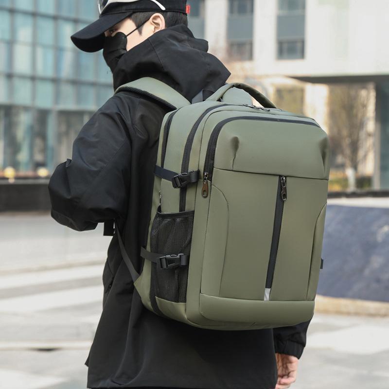 Schoolbag Backpack Men's Expandable Luggage Bag Large Capacity Student School Bag Women's Business Travel Computer Bag Travel Backpack