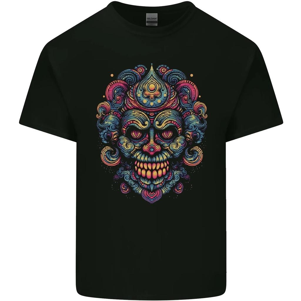 An Evil Clown Mask Skull Kids T-Shirt Childrens