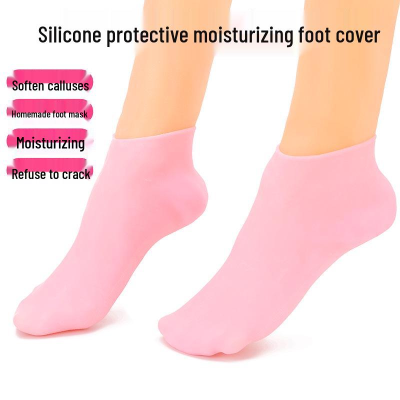 Unisex Silicone Moisturizing Anti-Crack Socks for Heel Protection and Foot Care