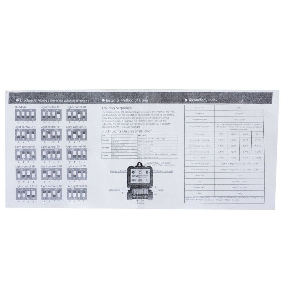 PWM Useful Auto Controller 6V 12V 10A Battery Charger Solar Controllers Battery Regulator Solar Panel Charge Controller