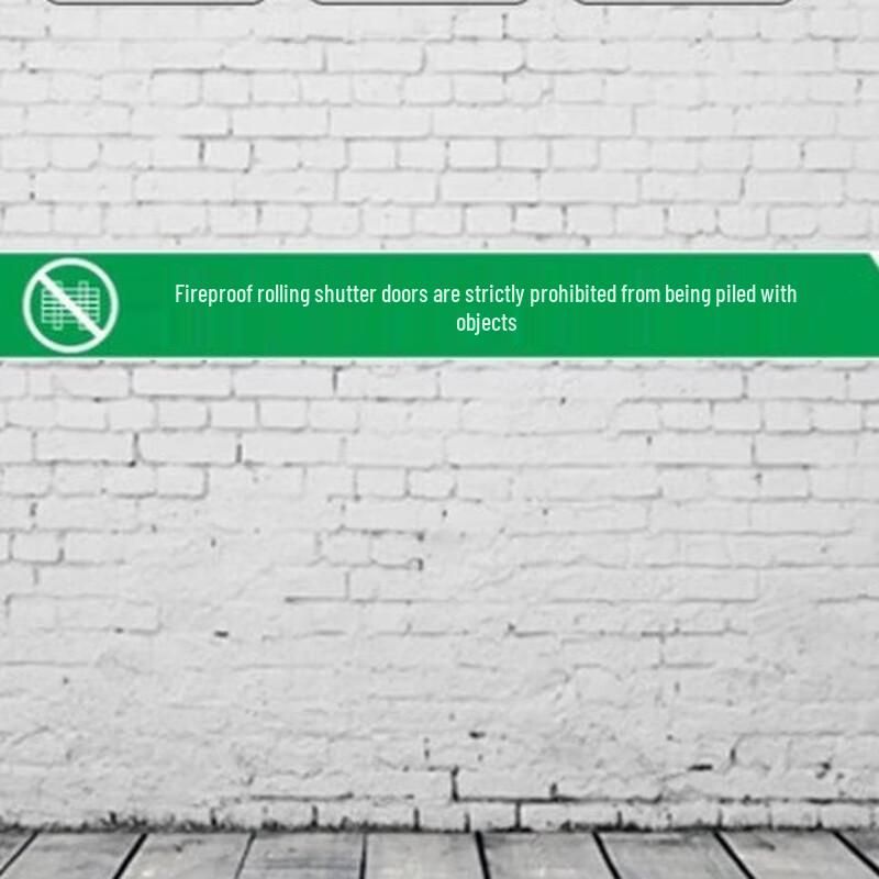 Brangdy Reflective Fire Shutter Door Warning Sign