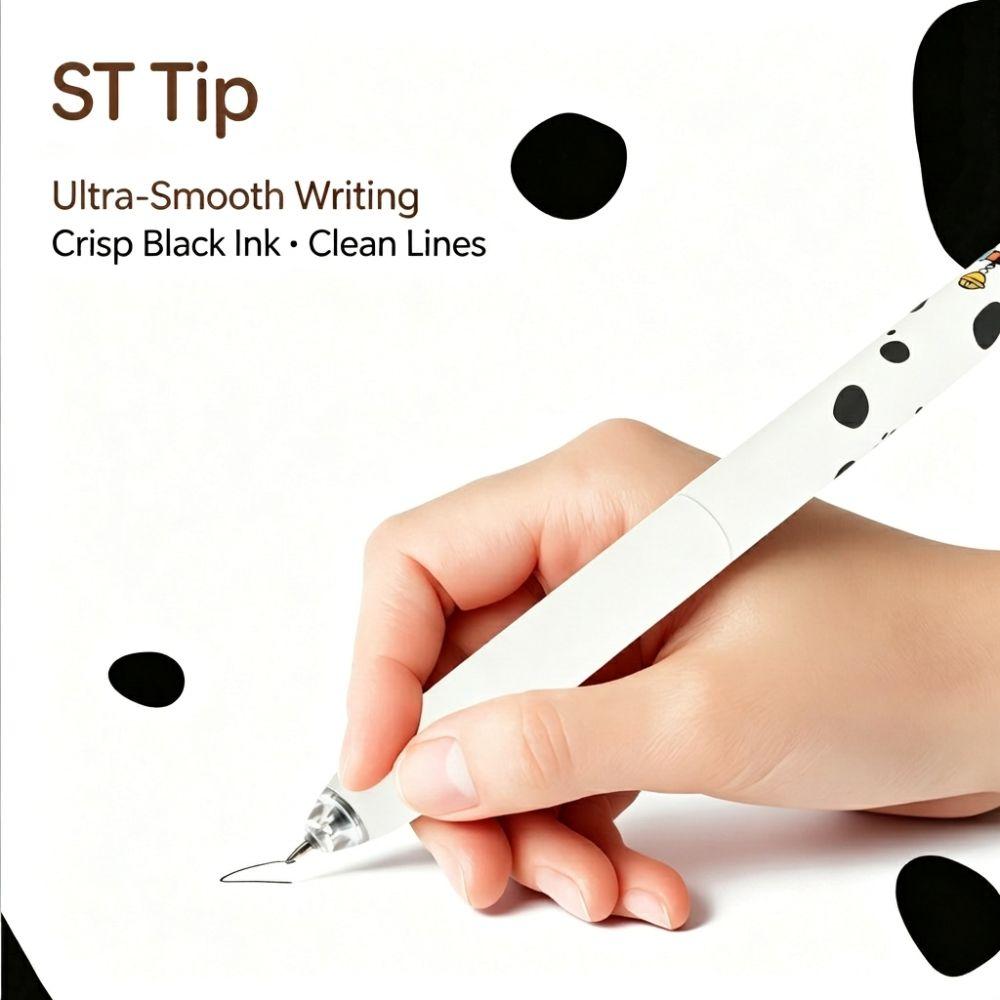 0.5mm ST Tip Cute Dog Gel Pen Fast Drying Ink Student Gel Pen Creative Writing Pen Exam Practice