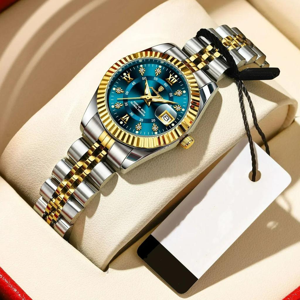 POEDAGAR Luxury Quartz Ladies Wristwatch Waterproof Luminous Date Women Watch Stainless Steel Fashion Women's Watches Gifts