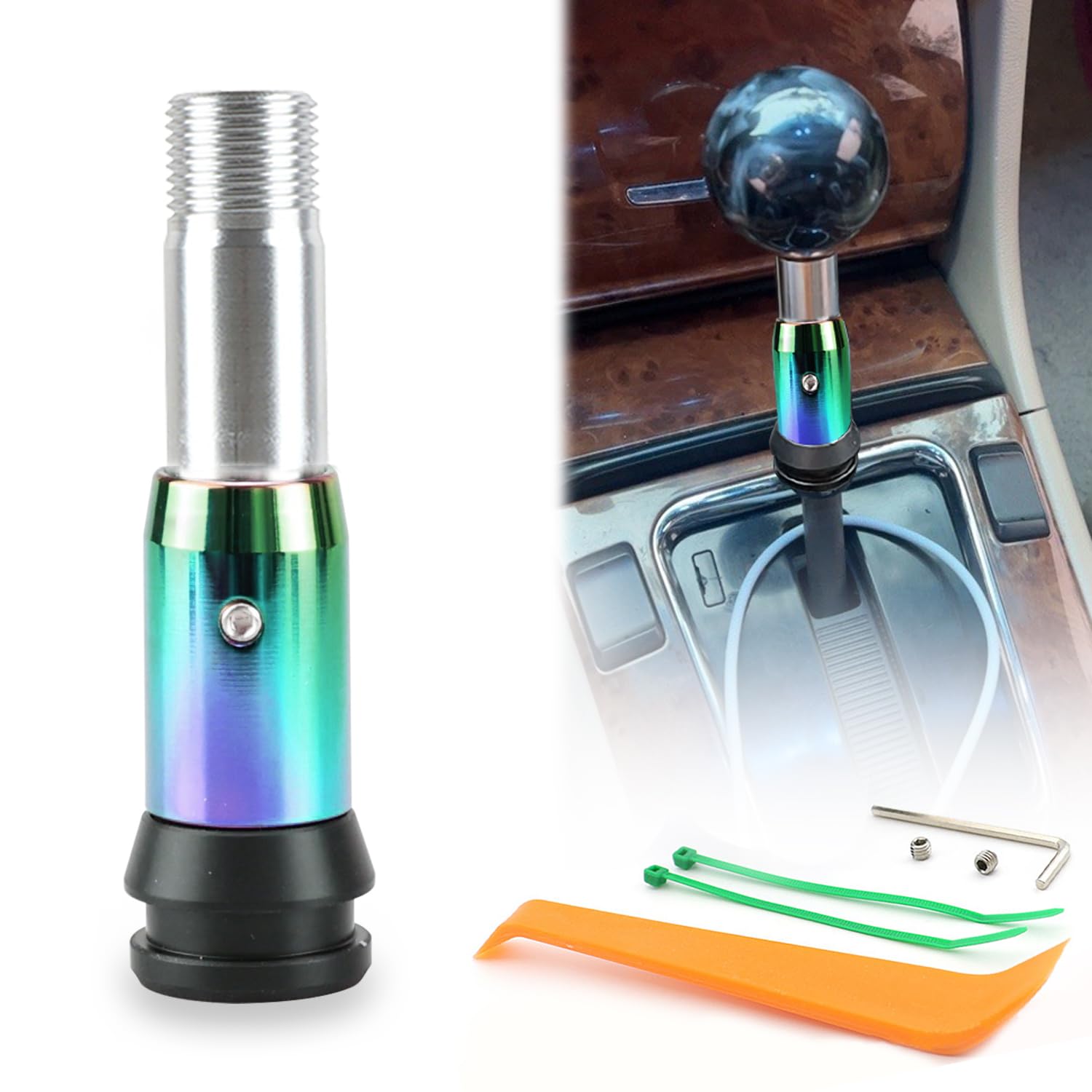 

Shift Knob Universal M18 Type Shift Knob Conversion Adapter Push Type Gear Shift Converter
