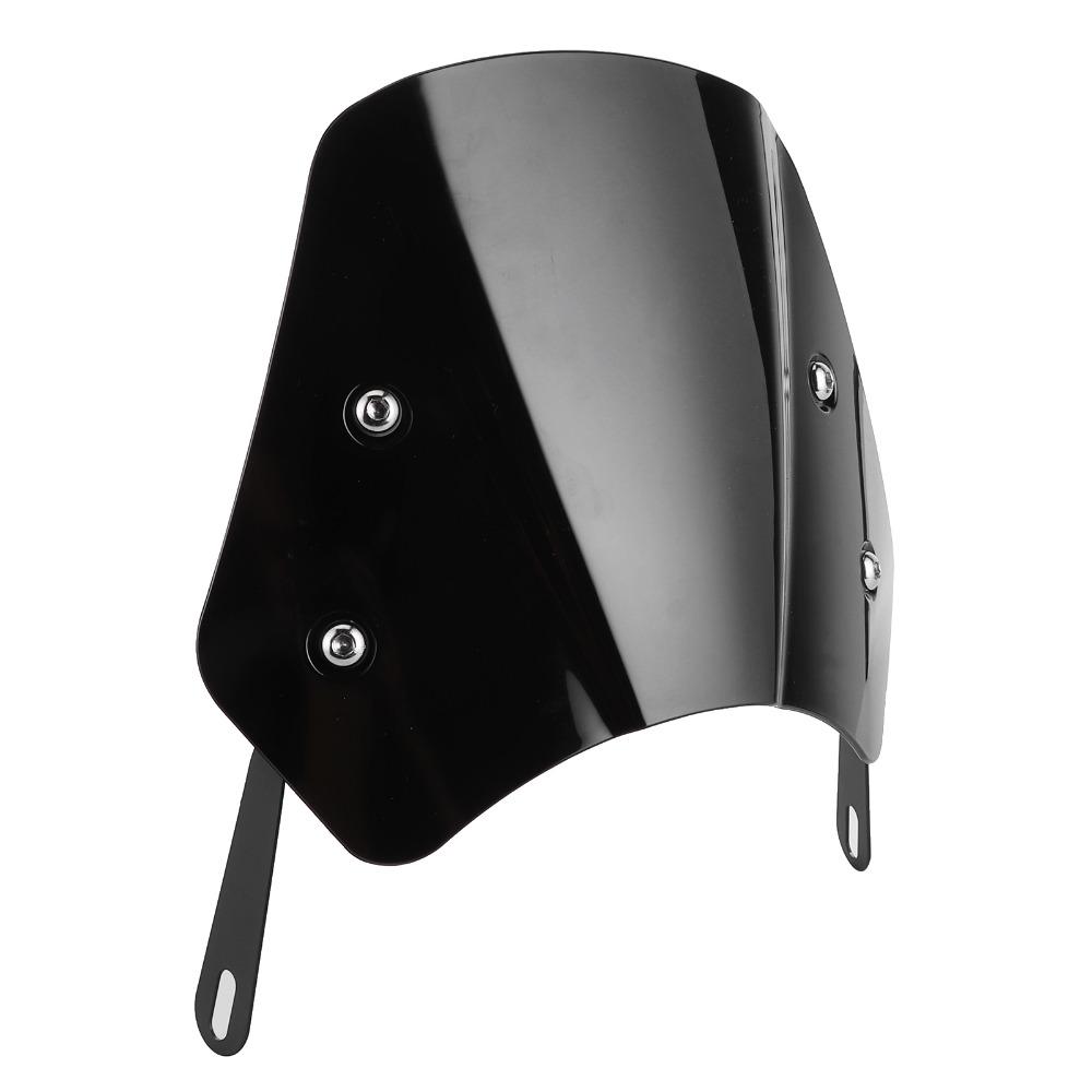 With Mounting Bracket Motorcycle Wind Deflector Black Universal Wind Deflector  Headlight Cover